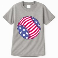 American Flag Baseball Lover Tall T-Shirt