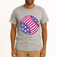 American Flag Baseball Lover Tall T-Shirt
