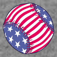 American Flag Baseball Lover Tall T-Shirt