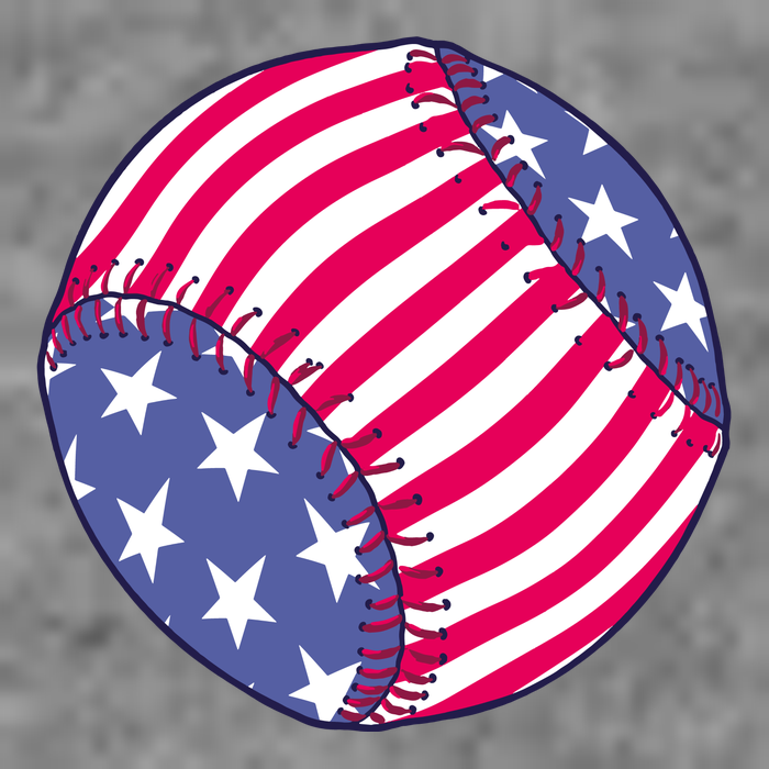 American Flag Baseball Lover Tall T-Shirt