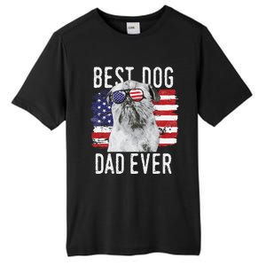 American Flag Best Dog Dad Ever Brussels Griffon Usa Tall Fusion ChromaSoft Performance T-Shirt