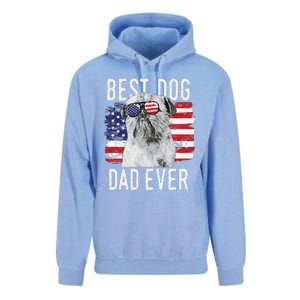 American Flag Best Dog Dad Ever Brussels Griffon Usa Unisex Surf Hoodie