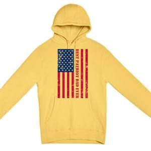 American Flag Best Patriot Dad Ever Patriotic Fathers Day Gift Premium Pullover Hoodie