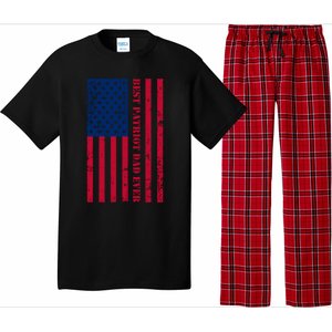 American Flag Best Patriot Dad Ever Patriotic Fathers Day Gift Pajama Set