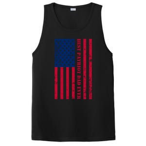 American Flag Best Patriot Dad Ever Patriotic Fathers Day Gift PosiCharge Competitor Tank