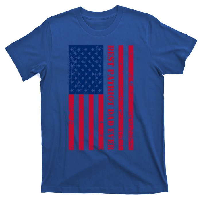 American Flag Best Patriot Dad Ever Patriotic Fathers Day Gift T-Shirt