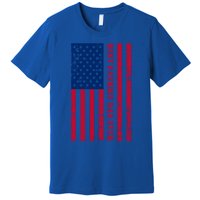 American Flag Best Patriot Dad Ever Patriotic Fathers Day Gift Premium T-Shirt