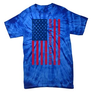 American Flag Best Patriot Dad Ever Patriotic Fathers Day Gift Tie-Dye T-Shirt