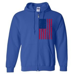 American Flag Best Patriot Dad Ever Patriotic Fathers Day Gift Full Zip Hoodie