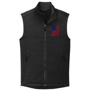 American Flag Best Patriot Dad Ever Patriotic Fathers Day Gift Collective Smooth Fleece Vest