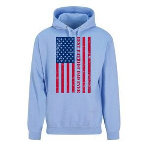 American Flag Best Patriot Dad Ever Patriotic Fathers Day Gift Unisex Surf Hoodie