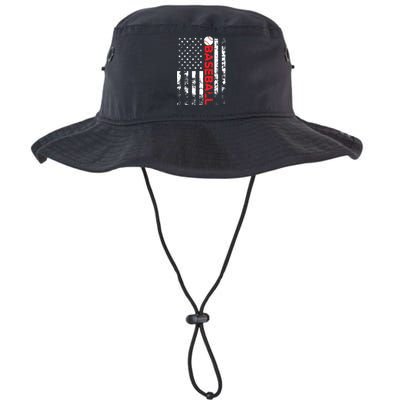 American Flag Baseball Team Gift Legacy Cool Fit Booney Bucket Hat