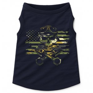 American Flag Biker Motorcycle Doggie Tank