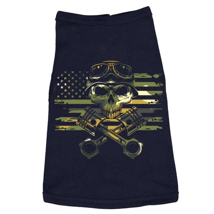 American Flag Biker Motorcycle Doggie Tank