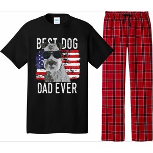 American Flag Best Dog Dad Ever Lakeland Terriers Usa Pajama Set