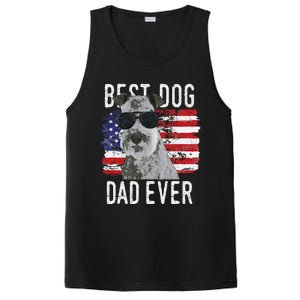 American Flag Best Dog Dad Ever Lakeland Terriers Usa PosiCharge Competitor Tank