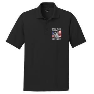 American Flag Best Dog Dad Ever Lakeland Terriers Usa PosiCharge RacerMesh Polo