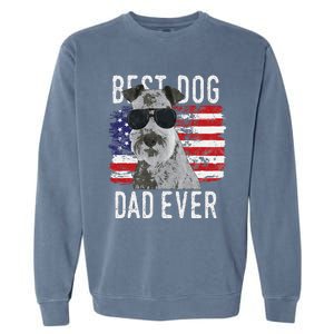 American Flag Best Dog Dad Ever Lakeland Terriers Usa Garment-Dyed Sweatshirt