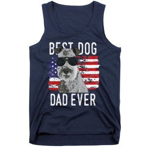 American Flag Best Dog Dad Ever Lakeland Terriers Usa Tank Top