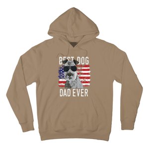 American Flag Best Dog Dad Ever Lakeland Terriers Usa Hoodie