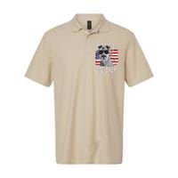 American Flag Best Dog Dad Ever Lakeland Terriers Usa Softstyle Adult Sport Polo