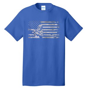 American Flag Baseball Cute Gift Baseball Gift Tall T-Shirt