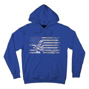 American Flag Baseball Cute Gift Baseball Gift Tall Hoodie