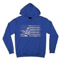 American Flag Baseball Cute Gift Baseball Gift Tall Hoodie