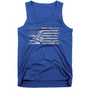 American Flag Baseball Cute Gift Baseball Gift Tank Top