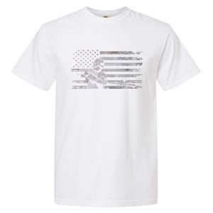 American Flag Baseball Cute Gift Baseball Gift Garment-Dyed Heavyweight T-Shirt