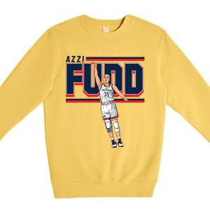 Azzi Fudd Basketball Player Team Lover Premium Crewneck Sweatshirt