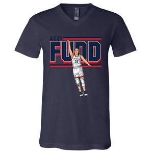 Azzi Fudd Basketball Player Team Lover V-Neck T-Shirt