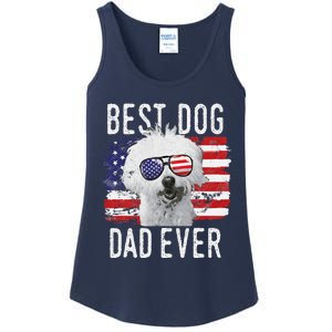 American Flag Best Dog Dad Ever Coton De Tulear Usa Ladies Essential Tank