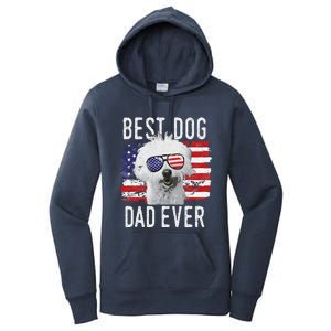 American Flag Best Dog Dad Ever Coton De Tulear Usa Women's Pullover Hoodie