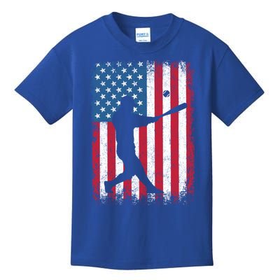 American Flag Baseball Team Gift Gift Kids T-Shirt