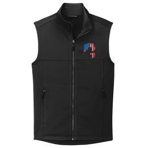 American Flag Baseball Catcher Usa Flag Baseball Collective Smooth Fleece Vest