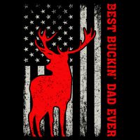 American Flag Best Buckin Dad Ever Deer Hunting Fathers Day Gift Backpack