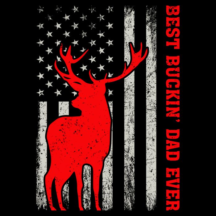 American Flag Best Buckin Dad Ever Deer Hunting Fathers Day Gift Backpack
