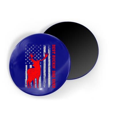 American Flag Best Buckin Dad Ever Deer Hunting Fathers Day Gift Magnet