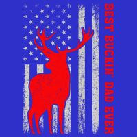 American Flag Best Buckin Dad Ever Deer Hunting Fathers Day Gift Womens Tank Top