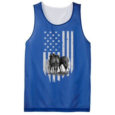 American Flag Belgian Draft Horses Gift For Farmer Gift Mesh Reversible Basketball Jersey Tank