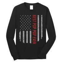 American Flag Best Pop Pop Ever Father's day Long Sleeve Shirt