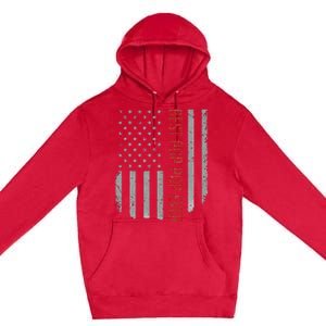 American Flag Best Pop Pop Ever Father's day Premium Pullover Hoodie