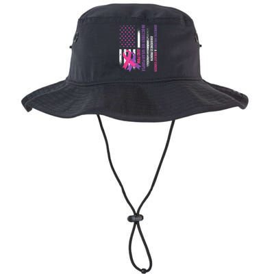 American Flag Breast Cancer And Domestic Violence Awareness Legacy Cool Fit Booney Bucket Hat