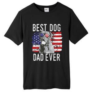 American Flag Best Dog Dad Ever Dogues De Bordeaux Usa Tall Fusion ChromaSoft Performance T-Shirt