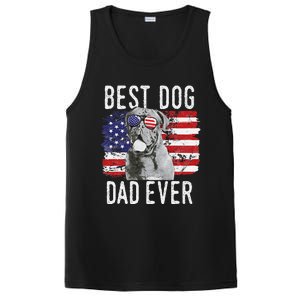 American Flag Best Dog Dad Ever Dogues De Bordeaux Usa PosiCharge Competitor Tank