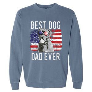 American Flag Best Dog Dad Ever Dogues De Bordeaux Usa Garment-Dyed Sweatshirt