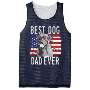 American Flag Best Dog Dad Ever Dogues De Bordeaux Usa Mesh Reversible Basketball Jersey Tank