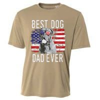 American Flag Best Dog Dad Ever Dogues De Bordeaux Usa Cooling Performance Crew T-Shirt