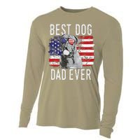 American Flag Best Dog Dad Ever Dogues De Bordeaux Usa Cooling Performance Long Sleeve Crew